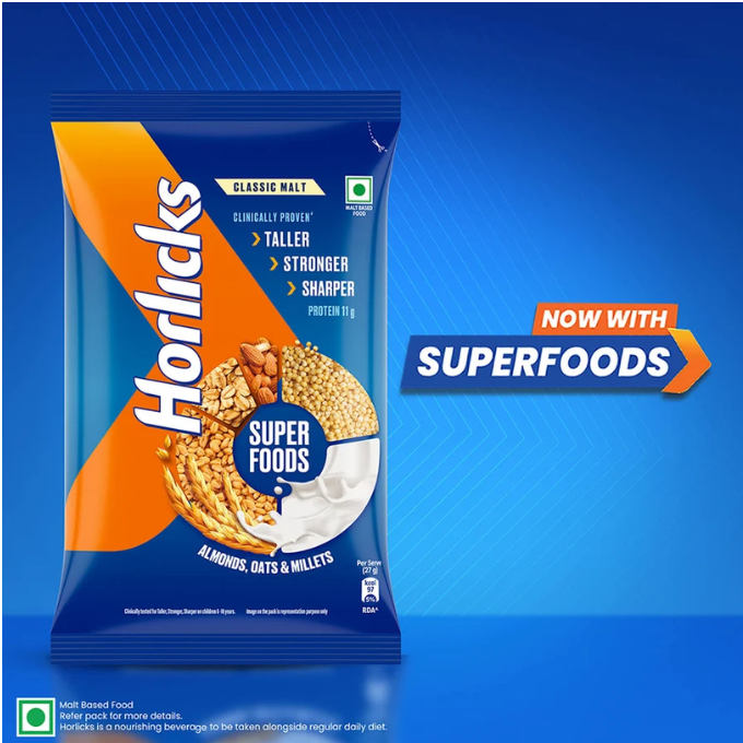 HORLICKS Nutrition Drink Pouch with Super Foods (1 kg) – image 3