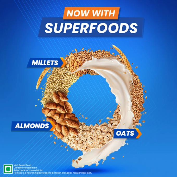 HORLICKS Nutrition Drink Pouch with Super Foods (1 kg) – image 4