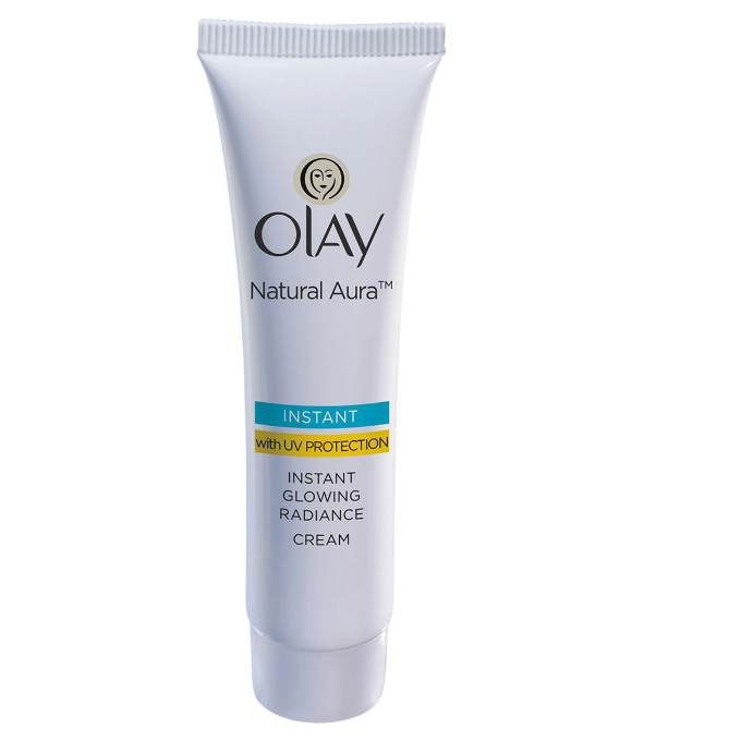 OLAY Natural Aura Radiance Cream with Vitamin B3, Pro B5, E and UV Protection (20 g) – image 2