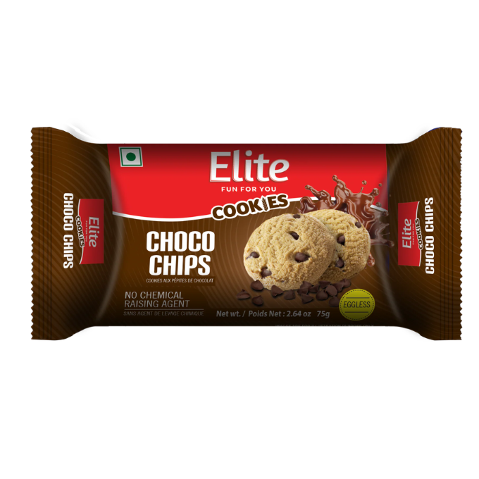 Elite Cookies Choco Chips 75g