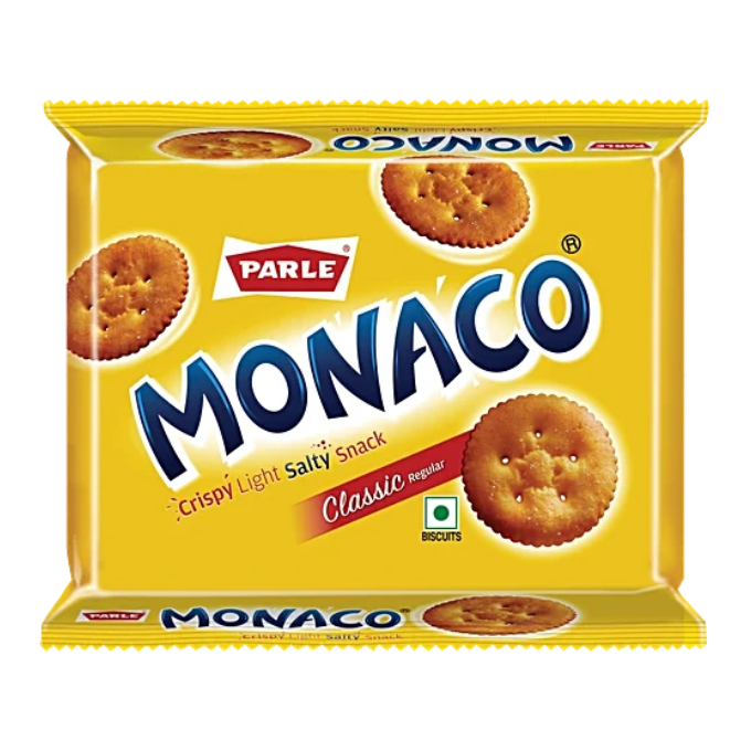 Parle Monaco Salty Snack Biscuits - Classic Regular, 