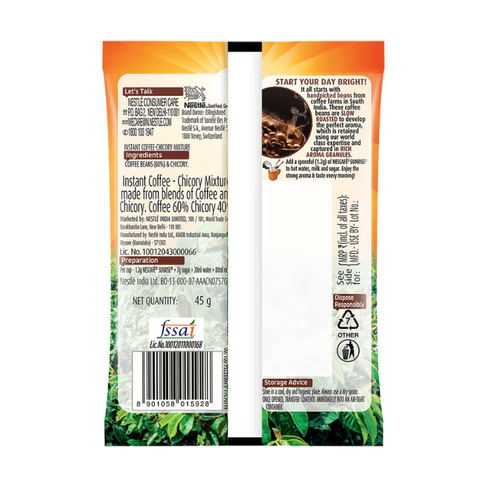 NESCAFE SUNRISE  45 G (strong aroma) – image 2