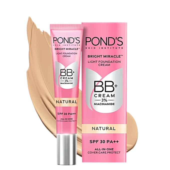 Ponds BB+ Cream - With SPF 30 PA++, For Spot Coverage, Light Make-Up Glow, 18 g – image 1