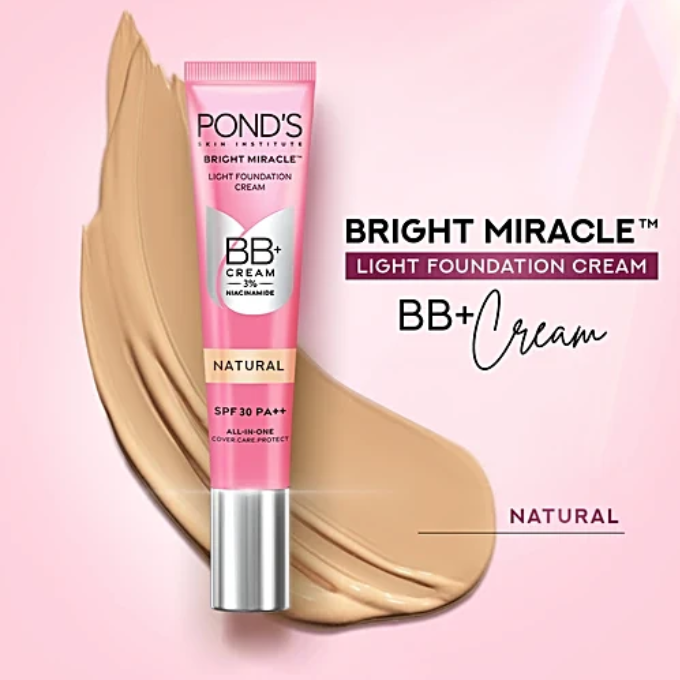 Ponds BB+ Cream - With SPF 30 PA++, For Spot Coverage, Light Make-Up Glow, 18 g – image 4