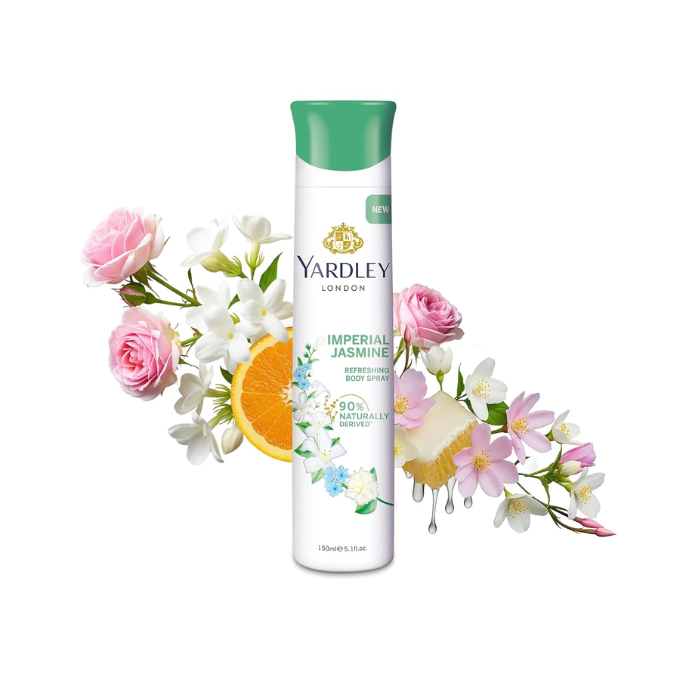 Yardley London Imperial Jasmine Perfumed Deo For Women, 150ml
