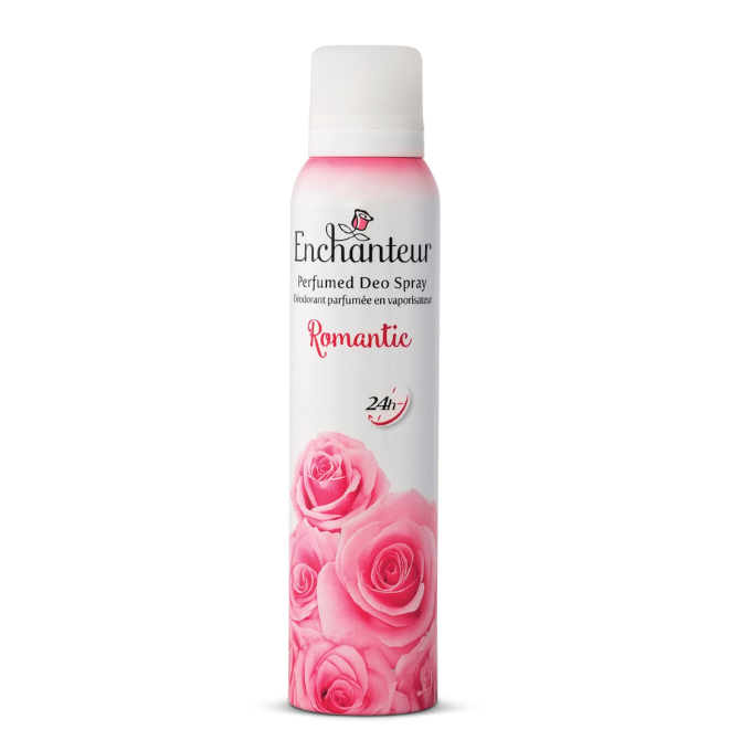 Enchanteur Romantic Perfumed Deodorant Spray For Women With 24Hour Lasting Fragrance, 150ml – image 1