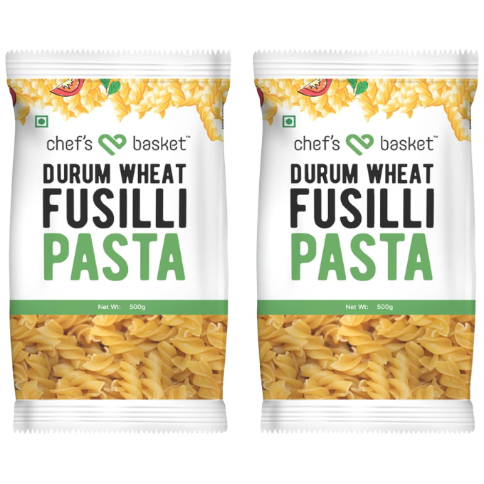 Chef's Basket - Durum Wheat Fusilli Pasta 500 gm Buy 1 Get 1 Free