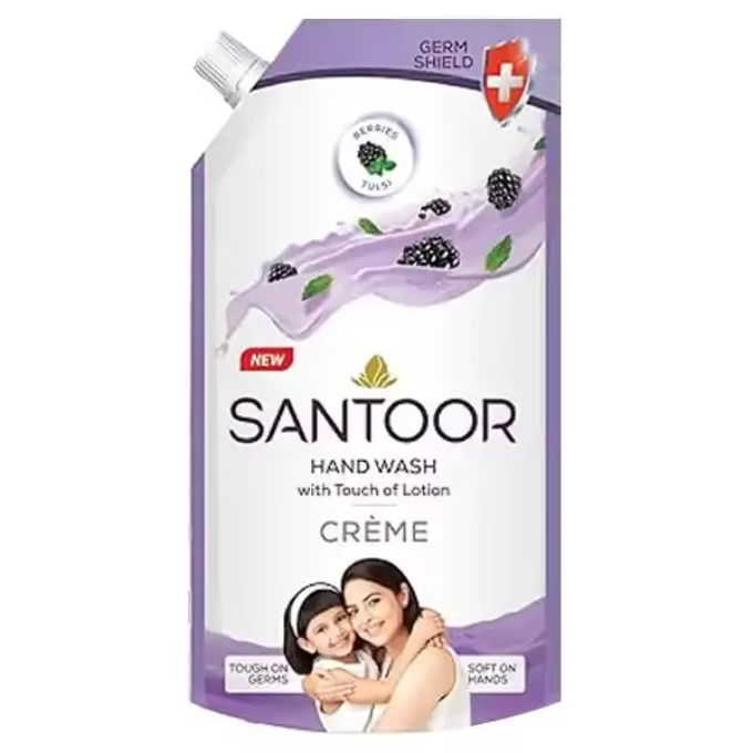 Santoor Creme Gentle Hand Wash 650 Ml – image 1