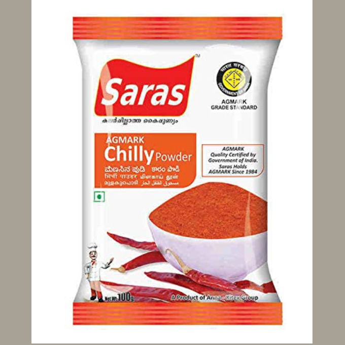 SARAS CHILLY POWDER 100 G