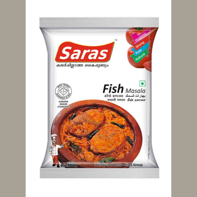 SARAS FISH MASALA 100 G – image 1