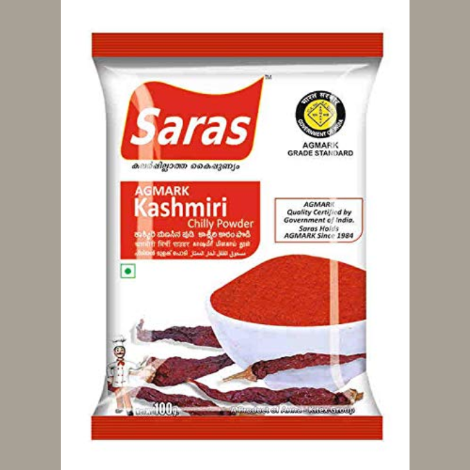 SARAS KASHMIRI CHILLI POWDER  100 G – image 1