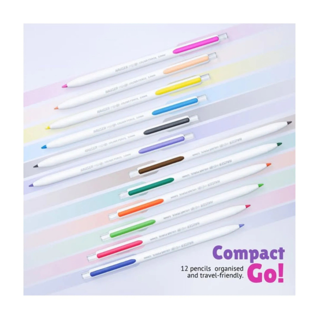 Hauser germany -  Artz Pop-Up Colour Pencils, 12 Shades – image 2