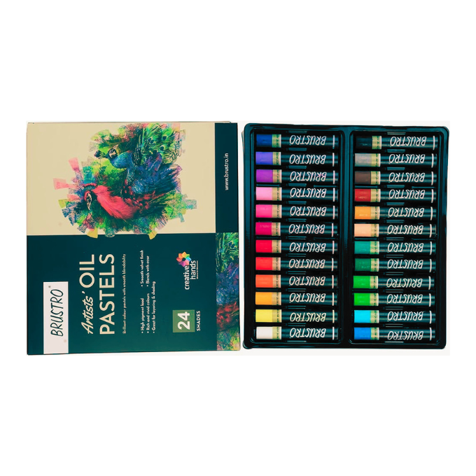 Brustro Oil pastels colours (24 shades) / premium oil pastel colours  – image 3