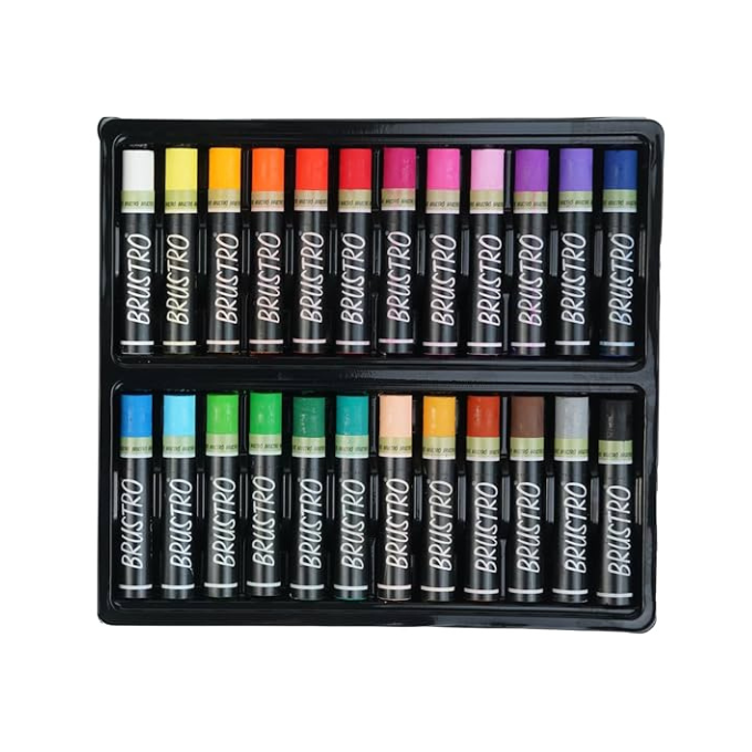 Brustro Oil pastels colours (24 shades) / premium oil pastel colours  – image 1