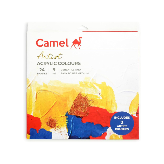Camel Acrylic colours tubes (24 shades) / 9ml tubes  – image 2