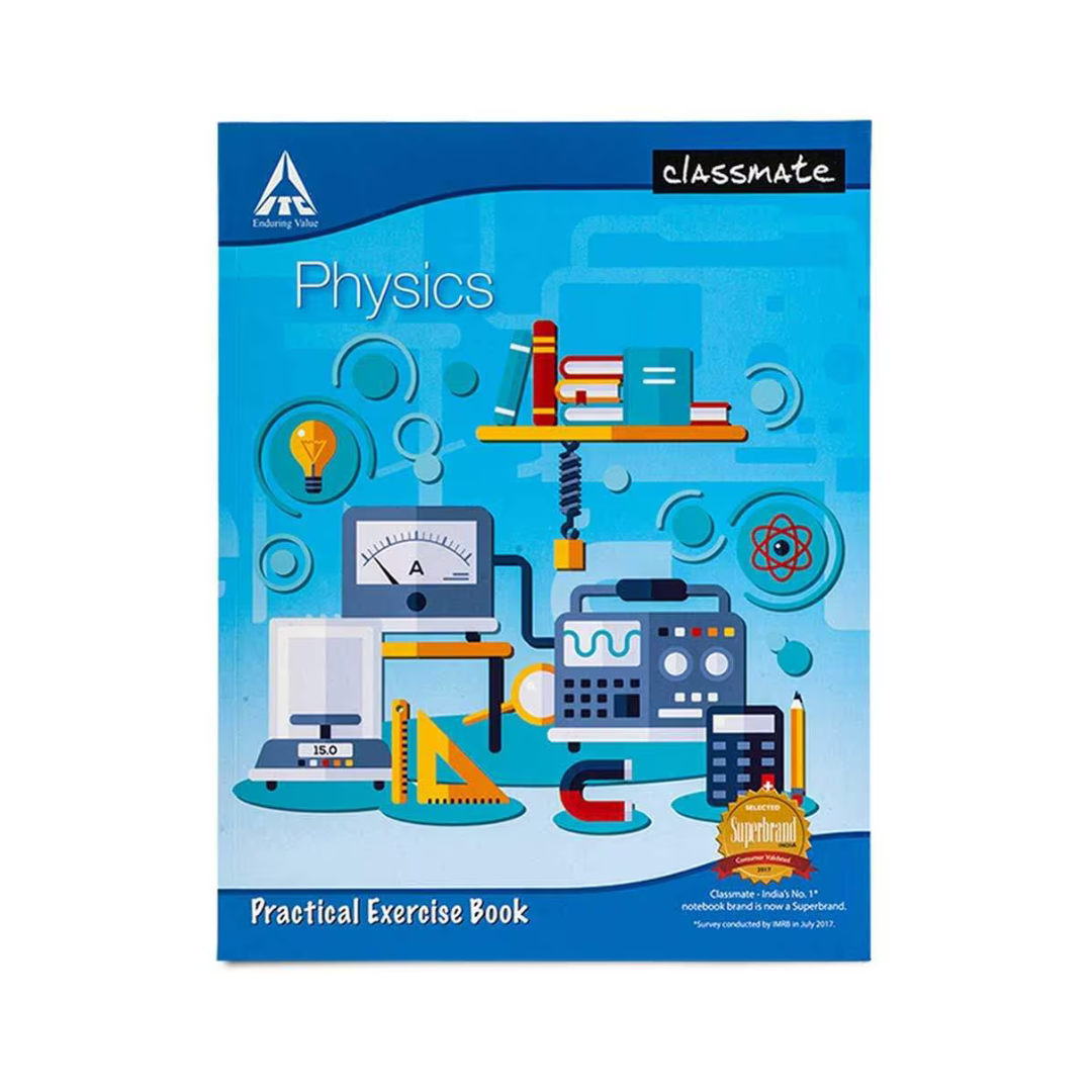 Classmate - Physics practical exercise Book - 132 pages ( 28 x 22 cm )