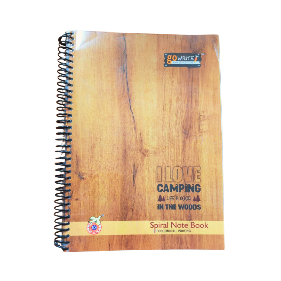 Go Write Plain Spiral Register / Thick plain register - 300 pages / Plain spiral notebook