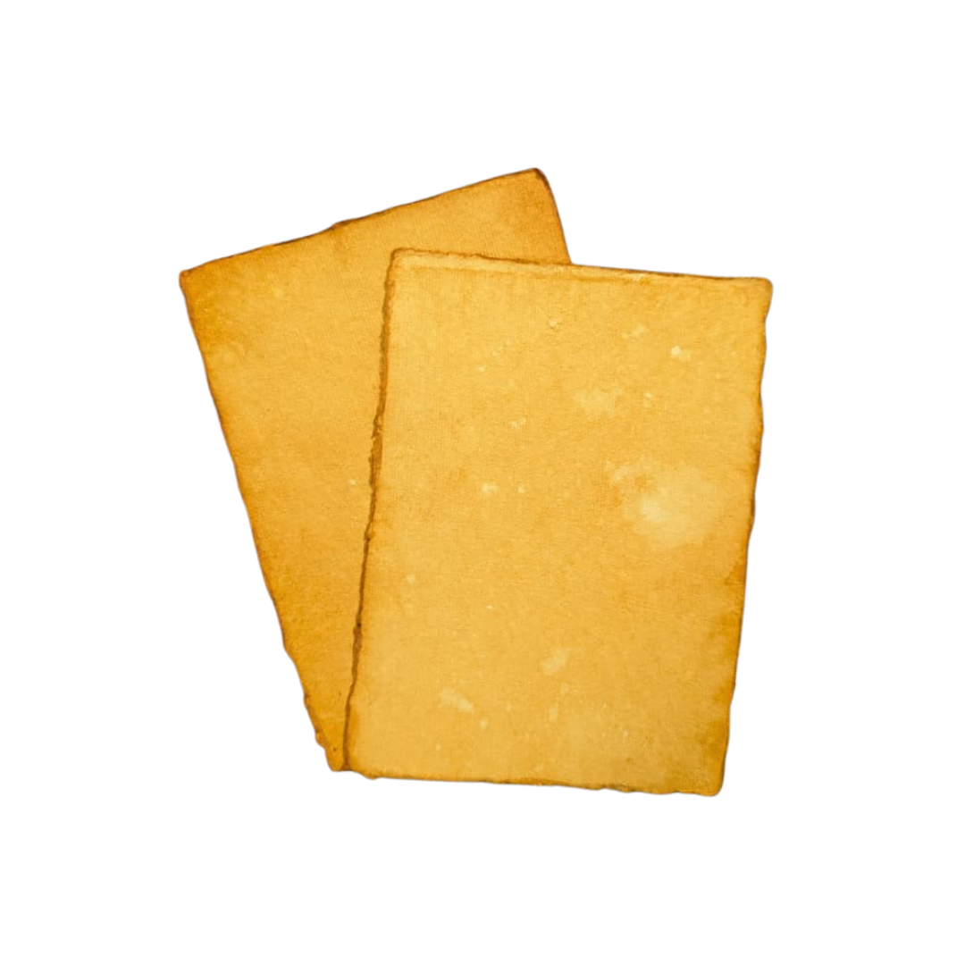 Handmade paper with vintage look ( 7'' X 5'' ) /  Vintage paper - 2 paper