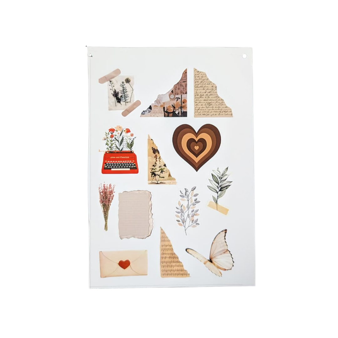 Mixed Vintage Stickers / Retro stickers for scrap book ( 50 pcs ) – image 2