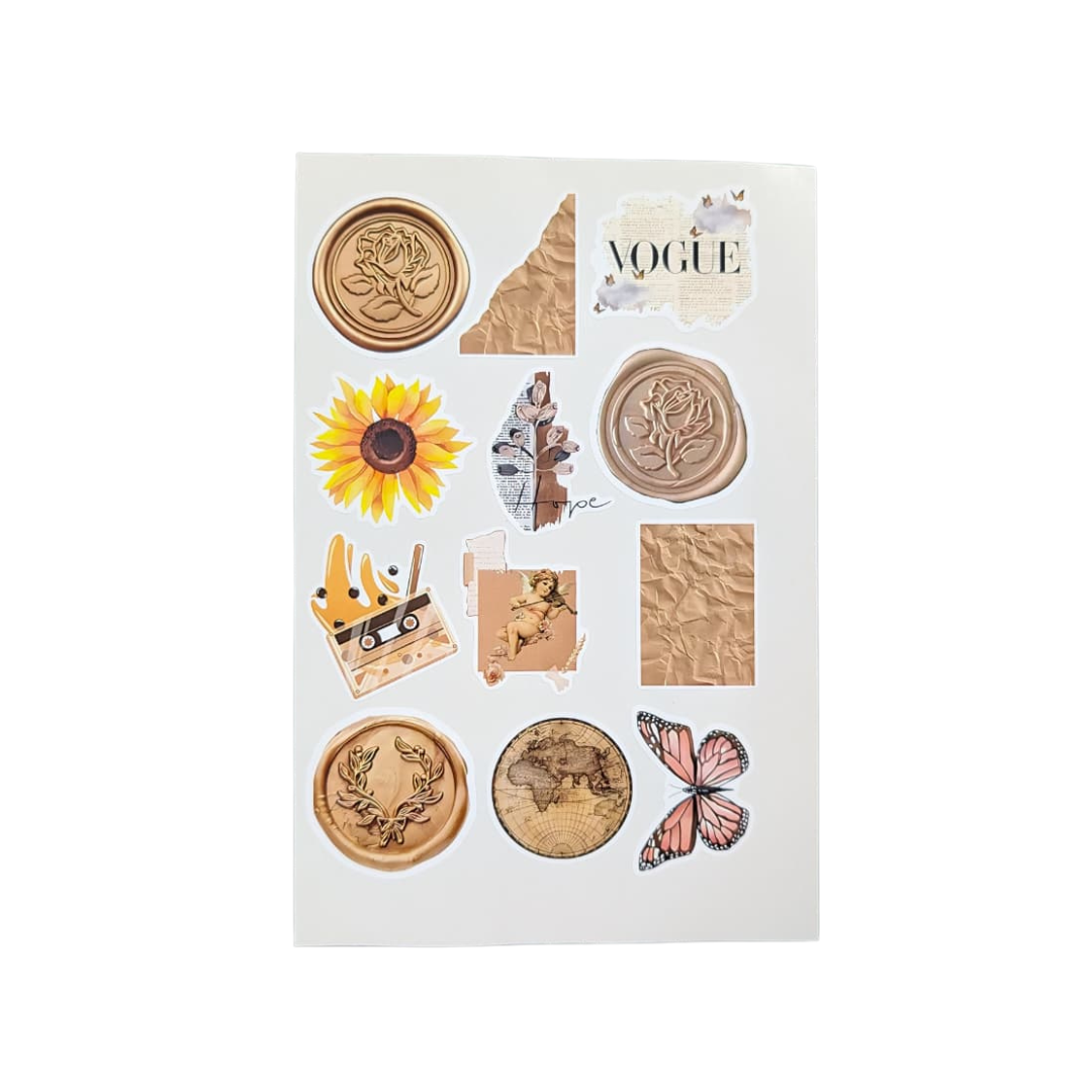 Mixed Vintage Stickers / Retro stickers for scrap book ( 50 pcs ) – image 3