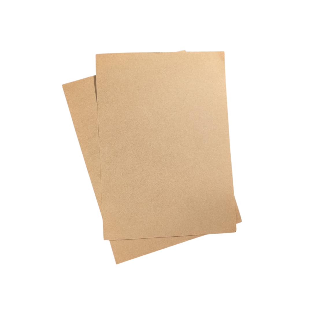 2 - A4 Brown Card sheets / Brown paper for project ( 225 gsm ) 