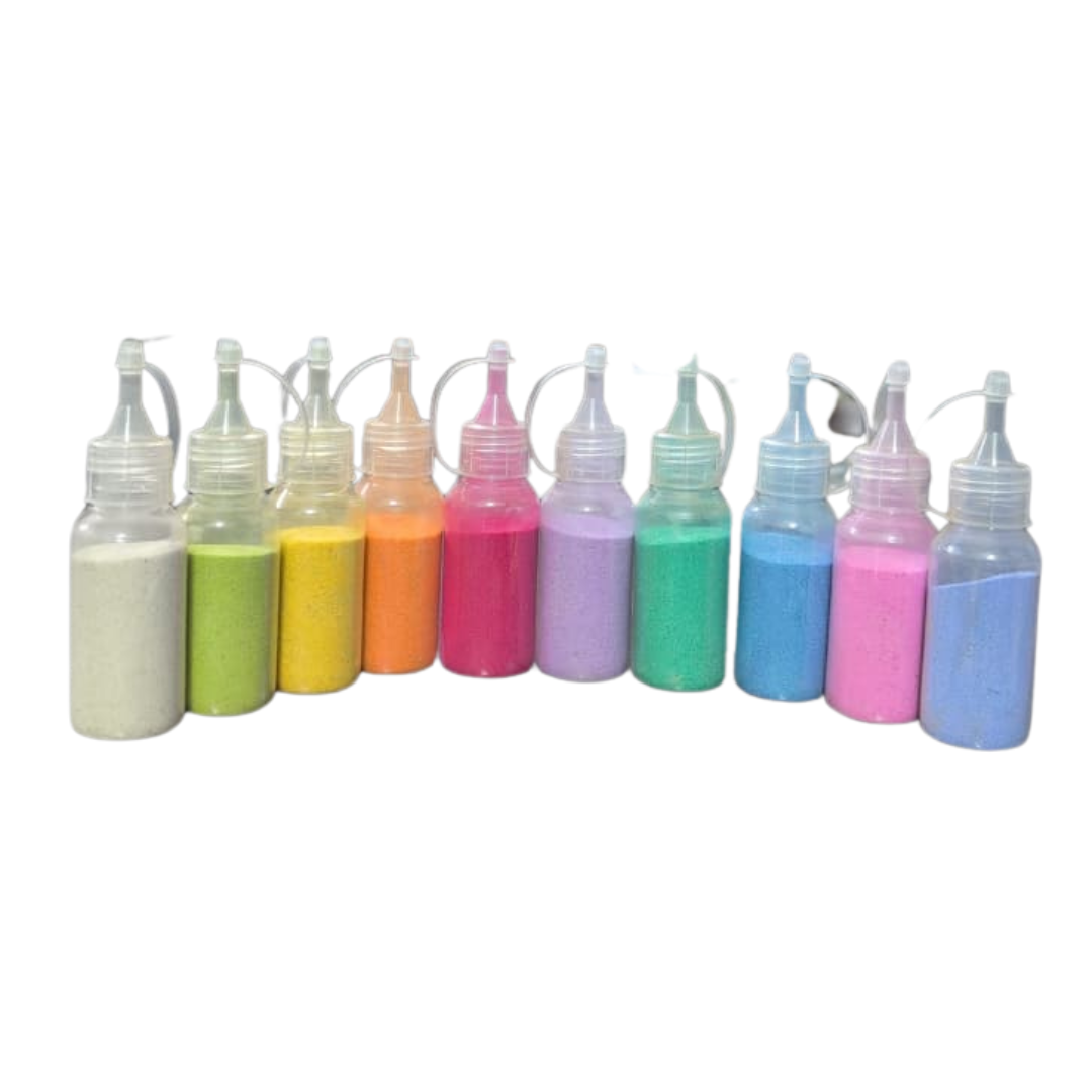 Rangoli Colour Bottles - 10 different colours  – image 1