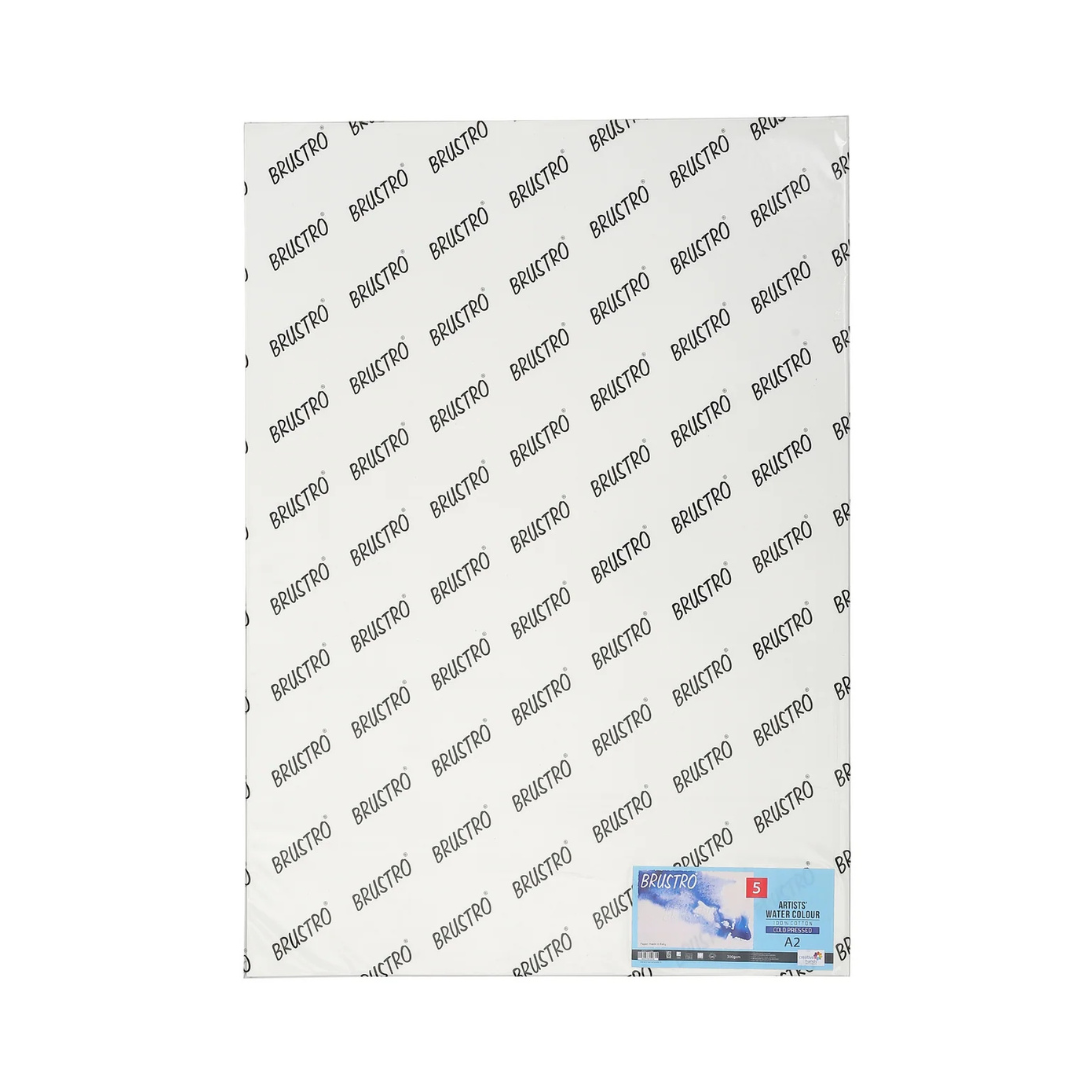 A2 Size Brustro Artists Water colour paper 300 gsm ( 42 x 59.4 cm ) - 1 paper – image 1