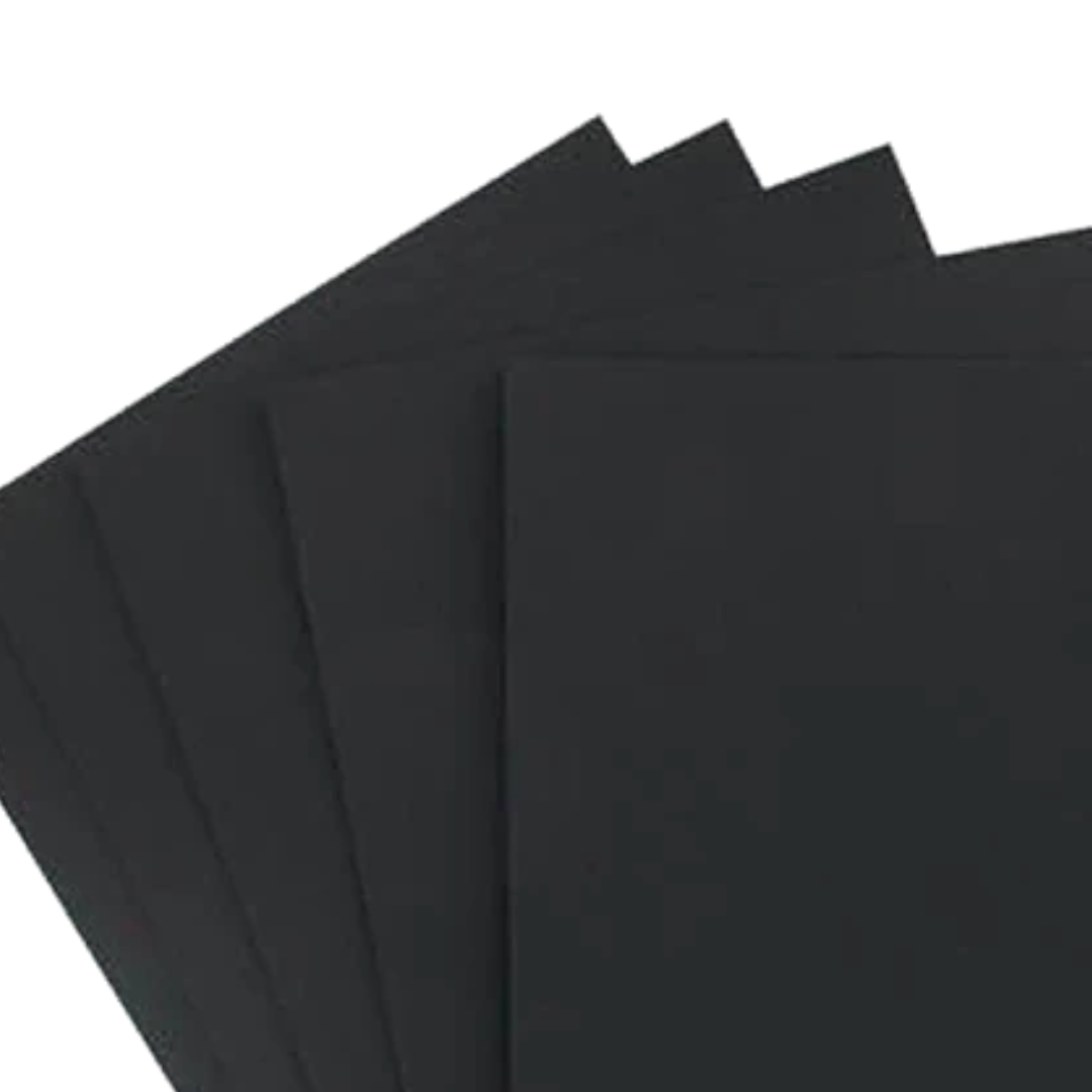 4 Black A4 sheets / Black A4 paper - 4 sheets – image 2