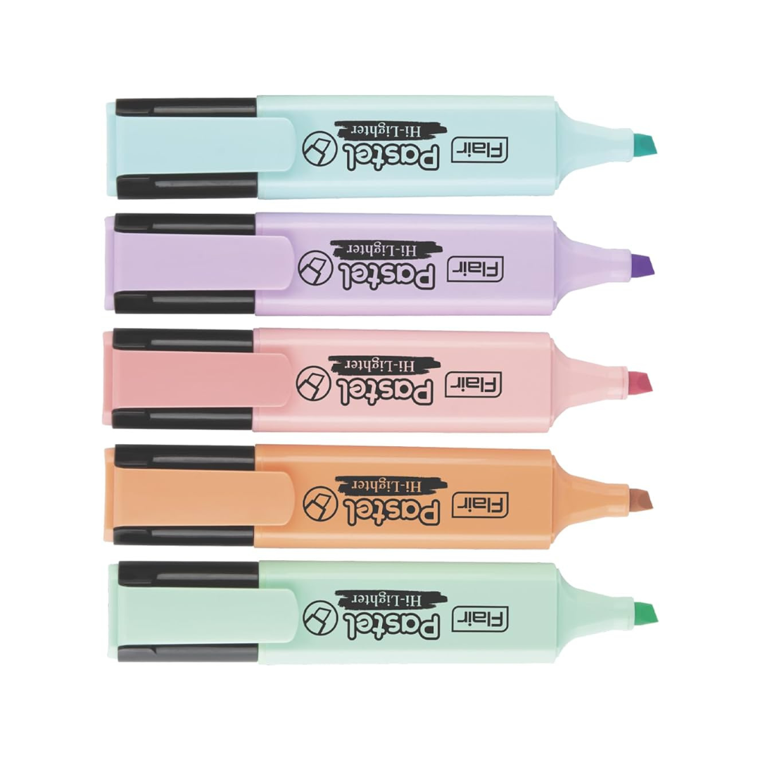 Flair Pastel Highlighter pens - higlighters 5 pcs  – image 1