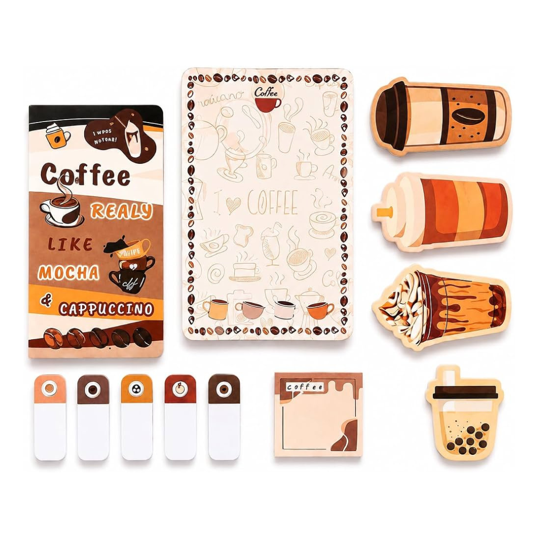 Coffee theme Sticky notes pad /  Multi-theme sticky notes 