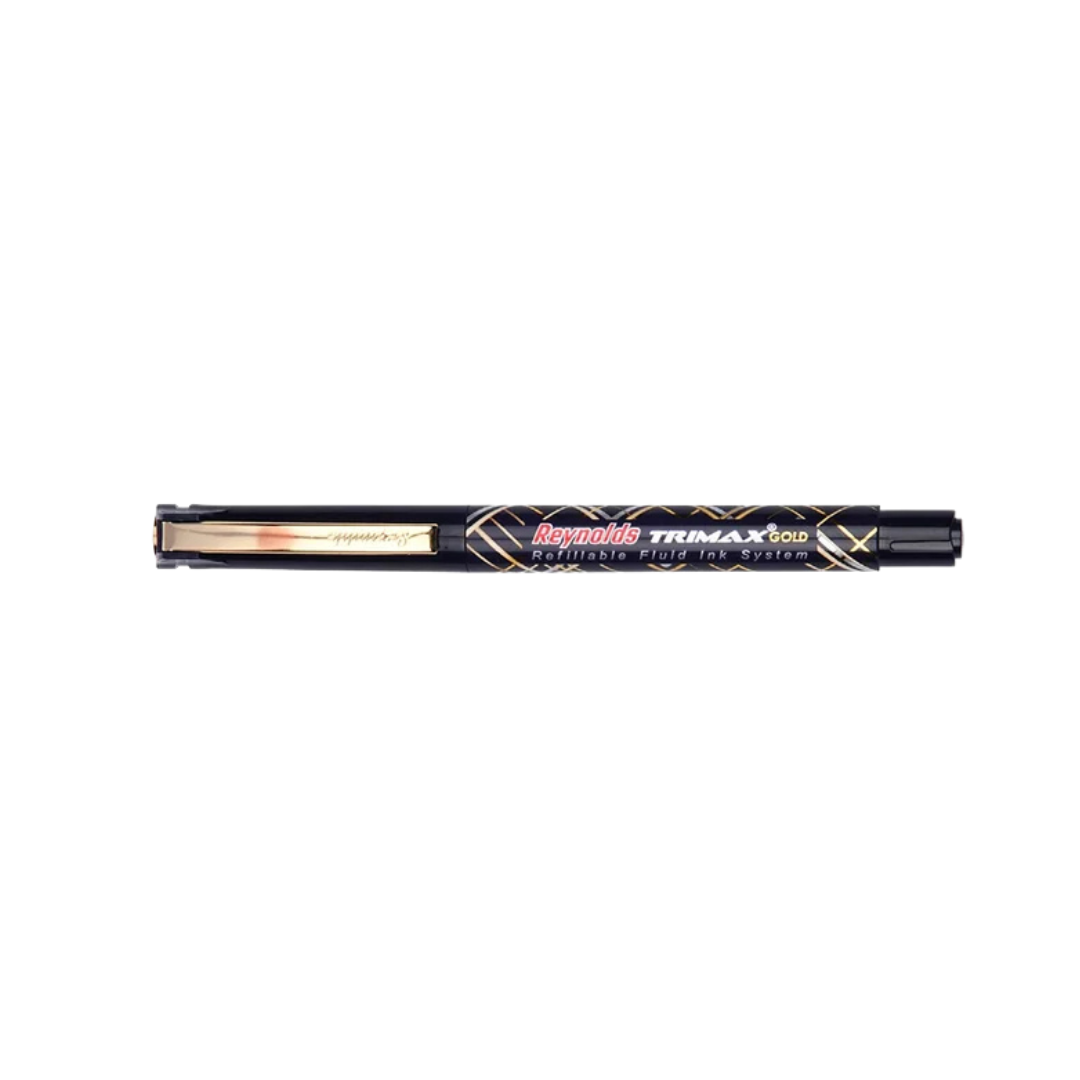 Reynolds Trimax Gold Blue Pen / Gift Pen Set / Gold edition pen trimax  – image 3