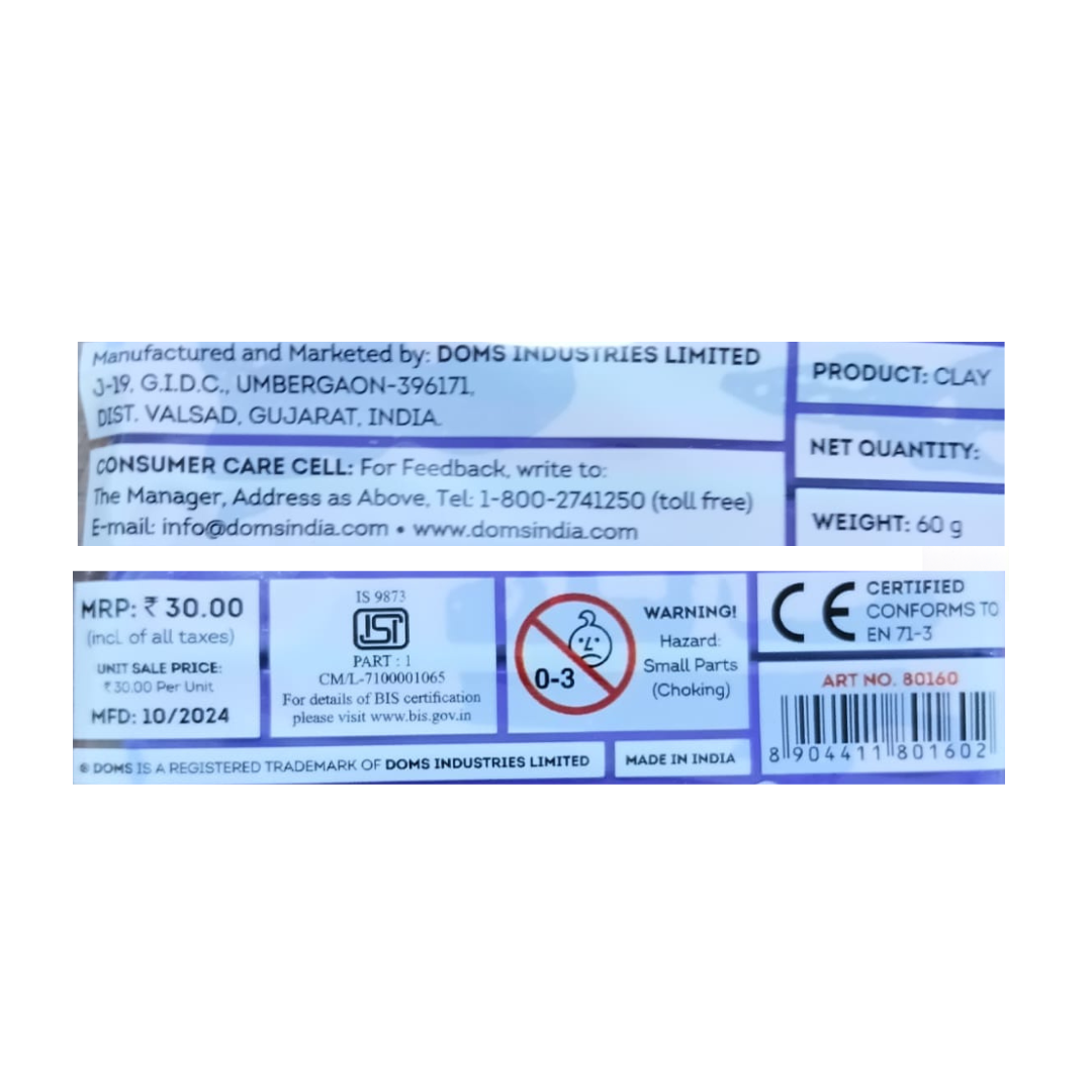 Doms Modelling Clay / in diffrent colour - 1 pcs ( 60 gram ) – image 2