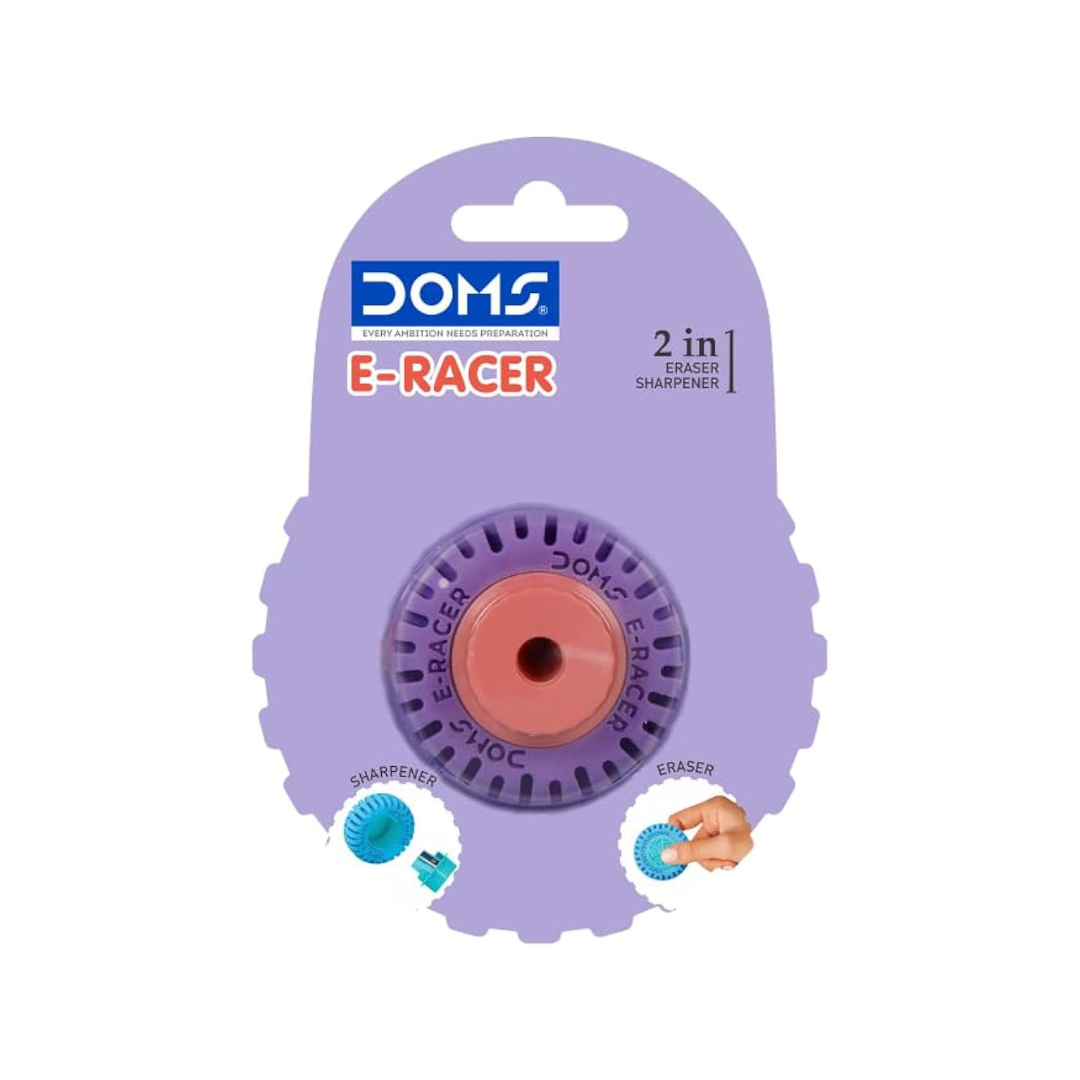 DOMS E-Racer 2 in 1 - Eraser-Sharpener  – image 1