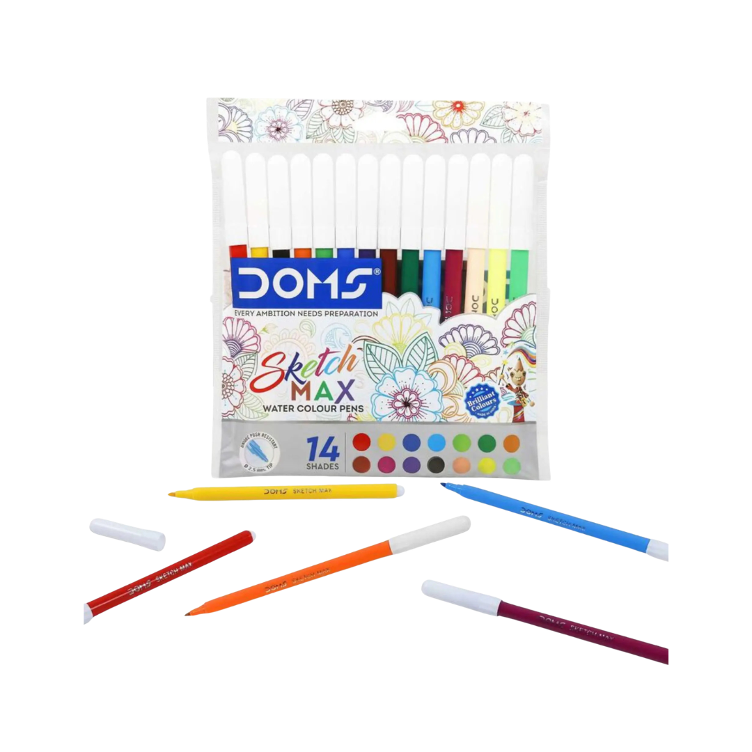 Doms Sketch MAX 14 Shades Watercolour Sketch Pens 