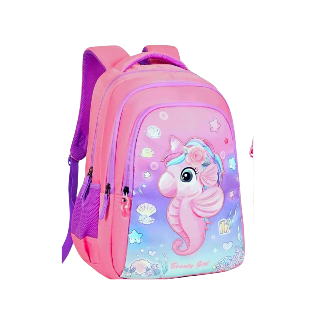 Beauty girl / school bag for kids / unicorn shape – image 1