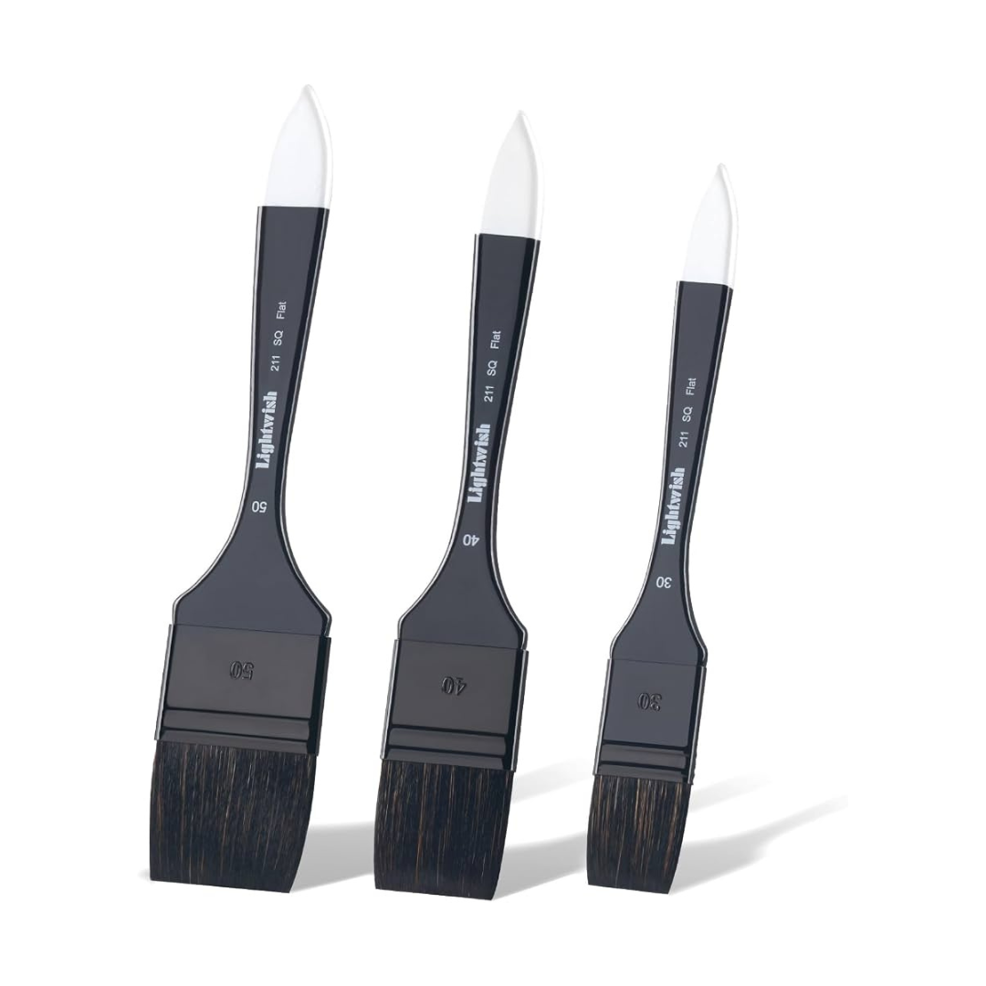 Artpavilion wash brush set of 3pcs - ( 25mm , 38mm , 50mm )