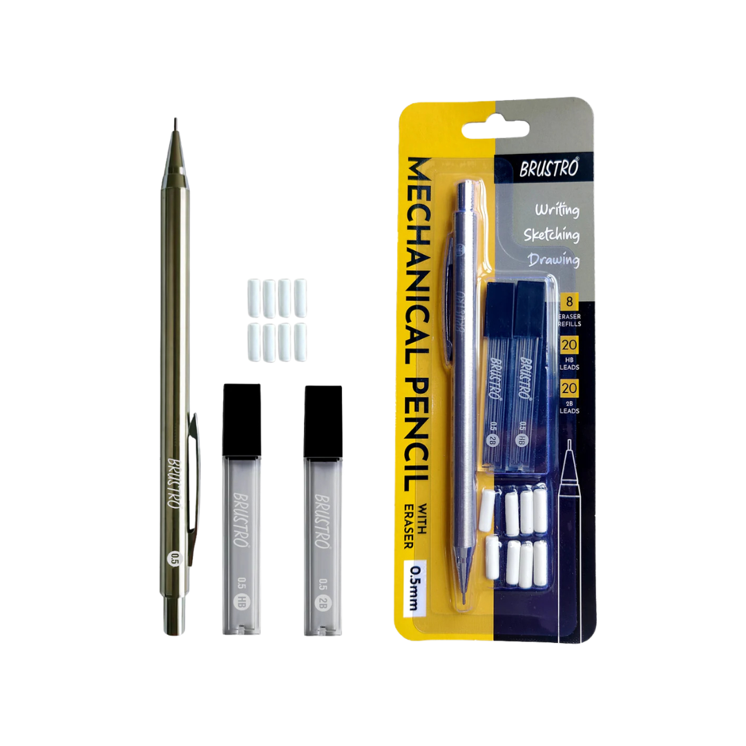 Brustro Mechanical Pencil Set with Eraser 0.5mm / Lead pencil / drawing pencils