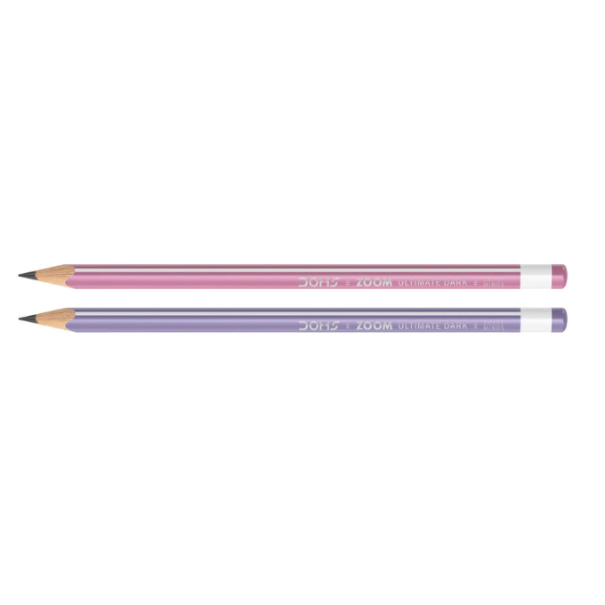 Doms Zoom Ultimate Dark Triangle Pencils / eraser with sharpener