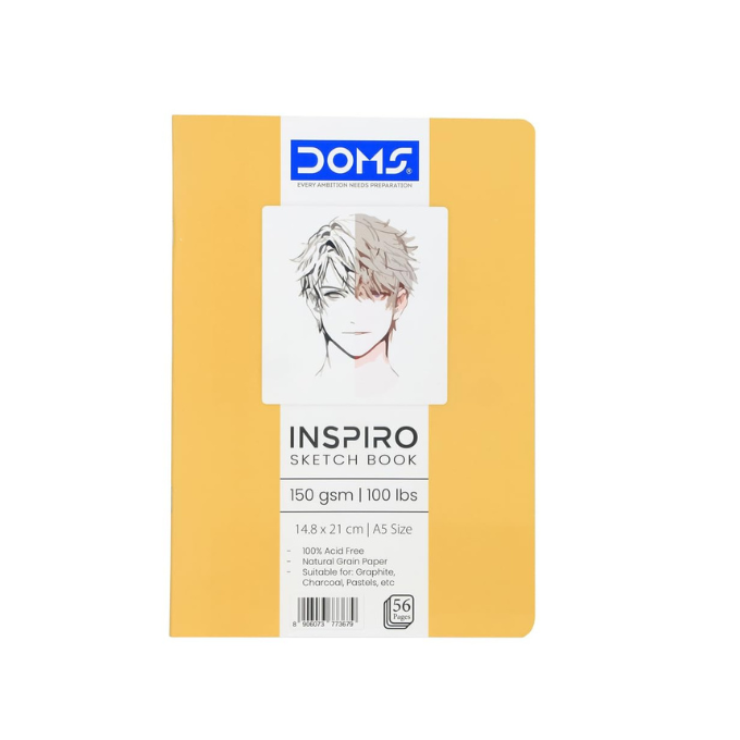 Doms A5 Inspiro Sketch Book 56 Pages ( 14.8 x 21 cm )  – image 1