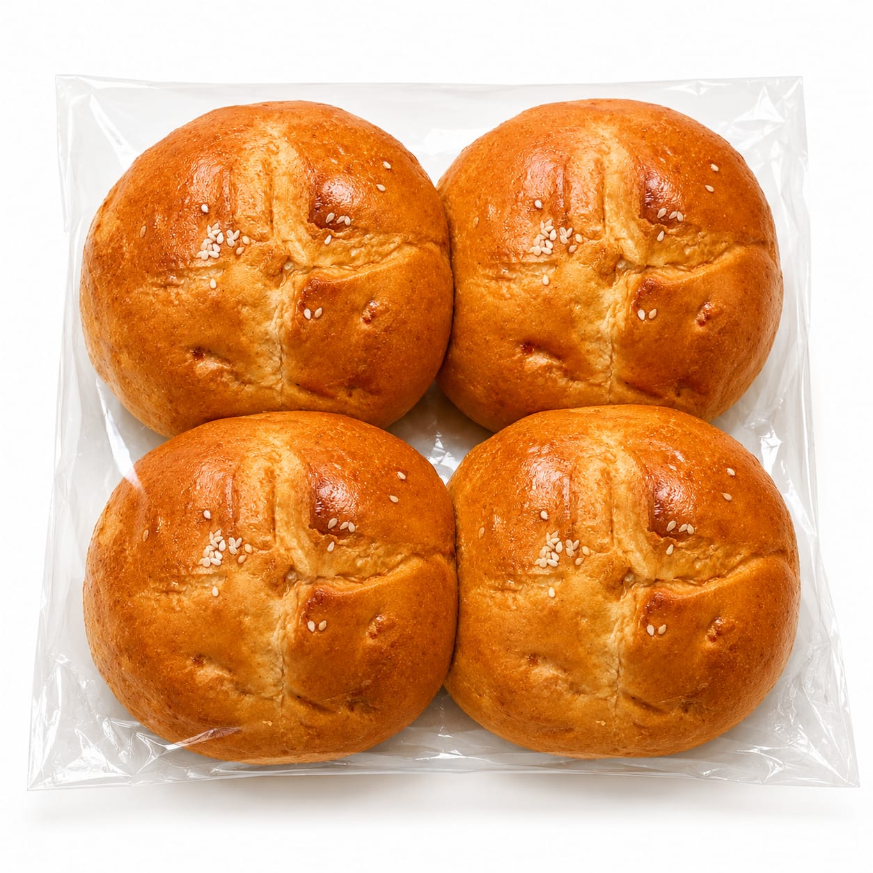 Burger Buns By Mughal Darbar, (240g Pack of 4)