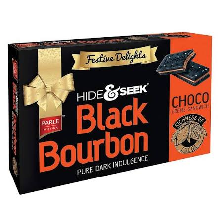 Hide & Seek Black Bourbon Biscuits Choco Creme Sandwich, 270g – image 1