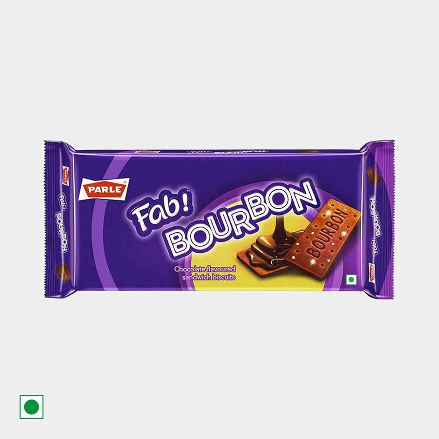 Fab Bourbon, Chocolate Flavored Sandwich Biscuits - Family Pack, 450g