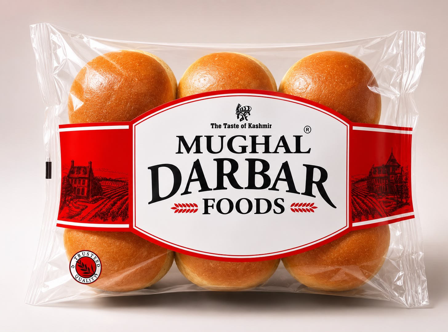 Plain Buns By Mughal Darbar, (240g Pack of 6)