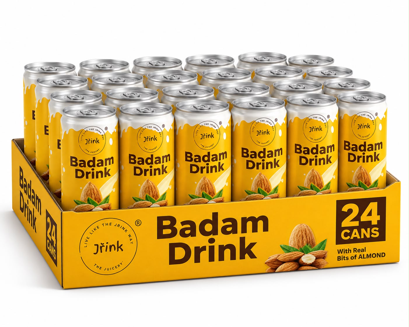 Badam Drink With Real Bites of Almonds, Full Crate
