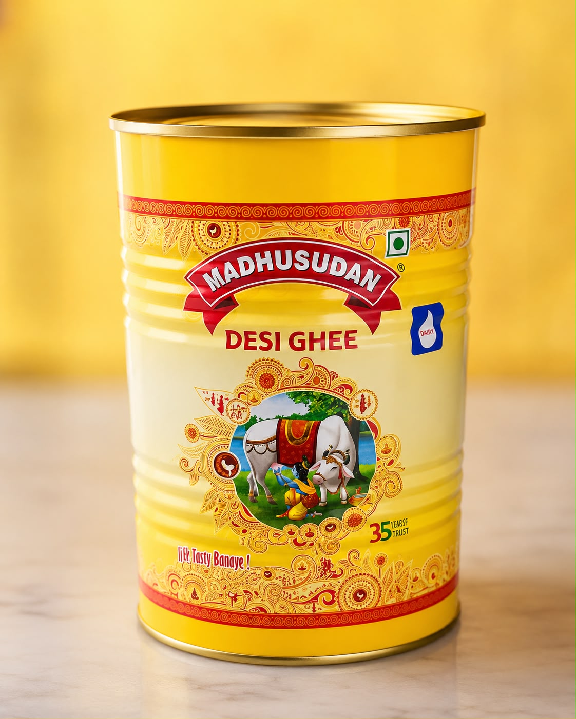 Madhusudan Pure Desi Ghee, 900ml – image 1