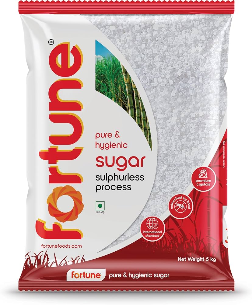 Fortune Sulphurless Sugar, 5 Kg