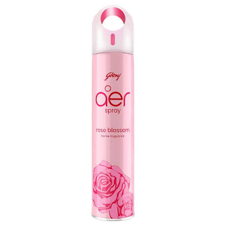 Godrej aer Spray, Room Freshener for Home & Office - Rose Blossom (200 ml), Long-Lasting Fragrance