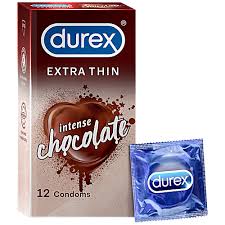 Durex Extra Thin Intense Chocolate Flavored - 12 Condoms