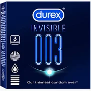 Durex Invisible 003 - 3 Condoms