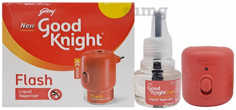 Good Knight Flash Liquid Mosquito Repellent Machine - With Refill (45+15 ml Free)
